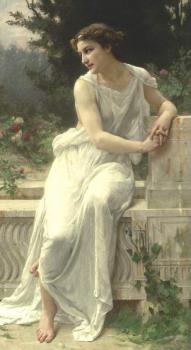 吉婁梅 賽涅尅 Young woman of Pompeii on a terrace